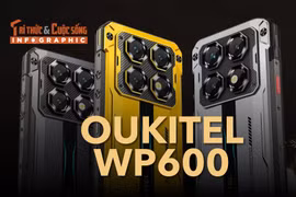 [INFOGRAPHIC] Oukitel WP600, smartphone gaming “nồi đồng cối đá” 