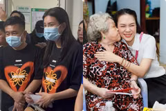 Thùy Tiên đến vùng lũ Yên Bái, Mỹ Tâm tặng quà Trung Thu