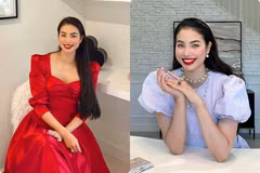 Phạm Hương làm bà chủ, ăn mặc sành điệu, xinh đẹp