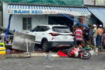 Ô tô tông vào quán ăn ở Bình Thuận, một người tử vong tại chỗ