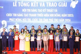 Phú Thọ trao 74 giải sáng tạo kỹ thuật và 50 giải sáng tạo trẻ