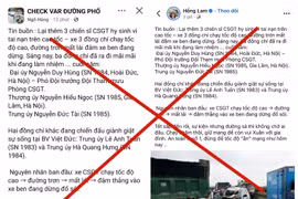 Thông tin 3 CSGT hy sinh trên cao tốc là vụ việc từ năm 2014