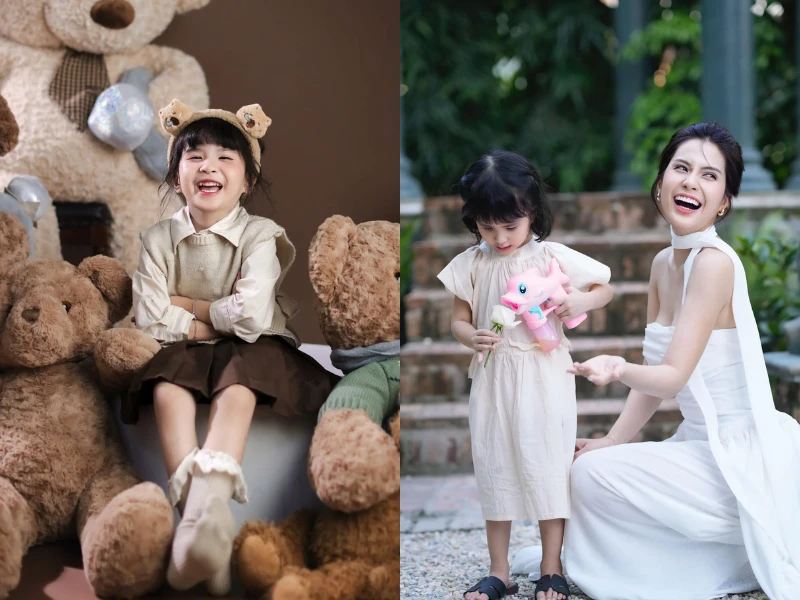 Thiên An hé lộ bộ ảnh sinh nhật 4 tuổi của bé Sol