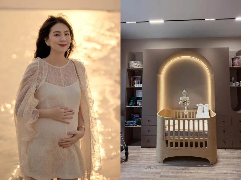 MC Mai Ngọc hé lộ phòng riêng sang xịn của quý tử đầu lòng