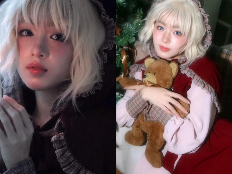 Lọ Lem hoá thân cô bé bán diêm với tóc bạch kim lạ lẫm