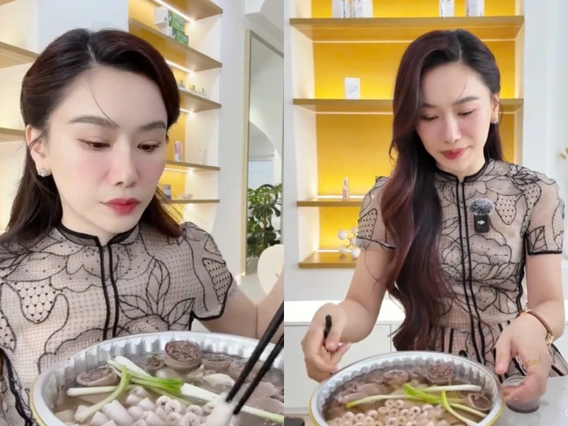 Nữ MC bất ngờ viral MXH vì clip review lòng se điếu