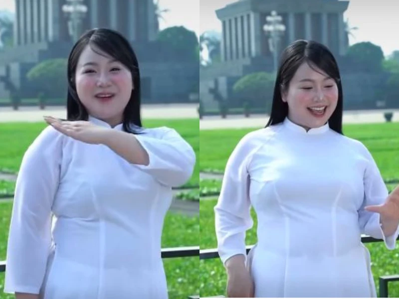 Danh tính cô nàng mũm mĩm viral khi nhảy trước quảng trường Ba Đình