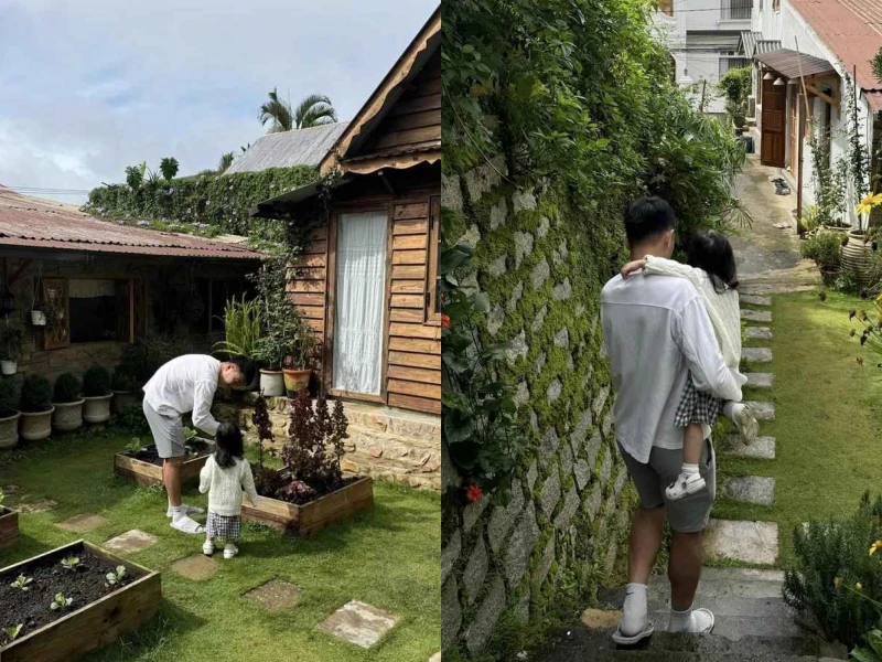 Khoảnh khắc bình yên của Lương Xuân Trường bên con gái