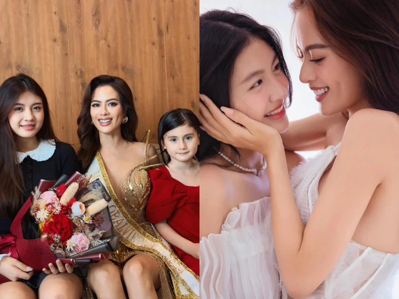 Hai con gái Hoa hậu Như Vân được dự đoán mỹ nhân tương lai