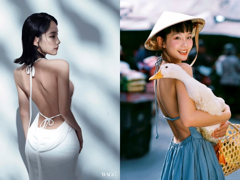 Hot girl “Đi giữa trời rực rỡ” khoe lưng trần làm người ngắm u mê