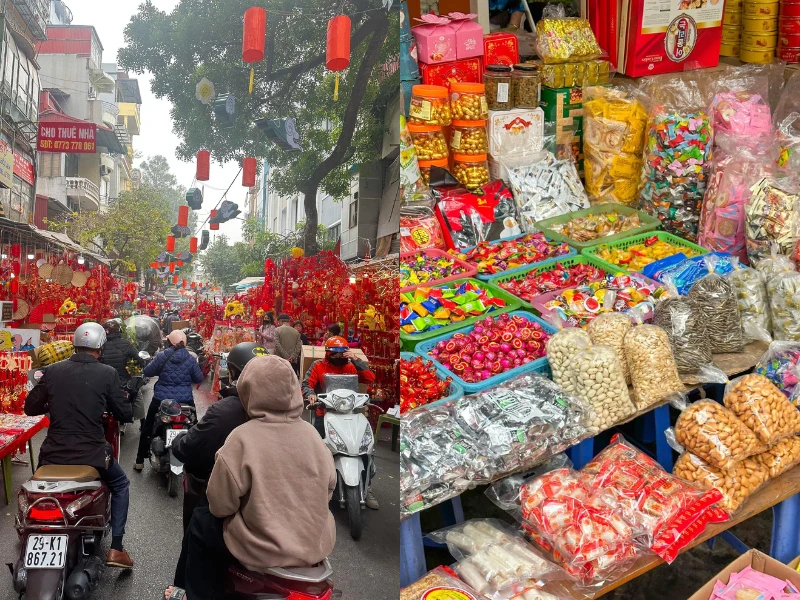 Hòa mình vào không khí sắm Tết nhộn nhịp ở phố cổ Hà Nội