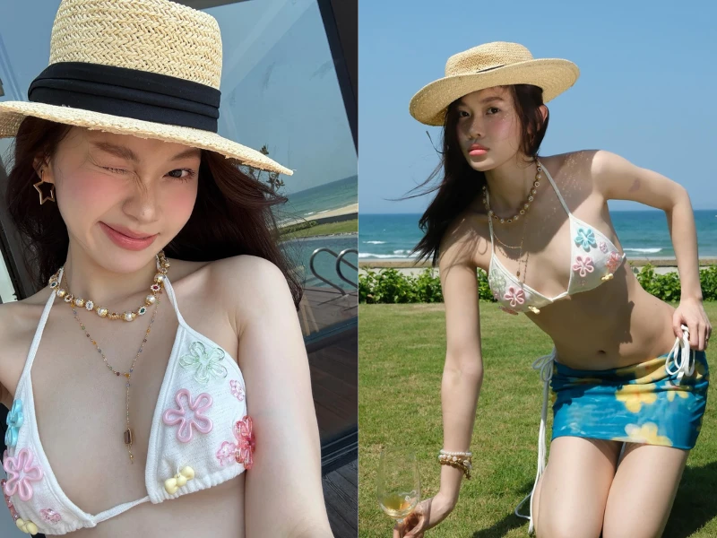 Tiktoker Ly Phạm diện bikini gia nhập đường đua chào hè