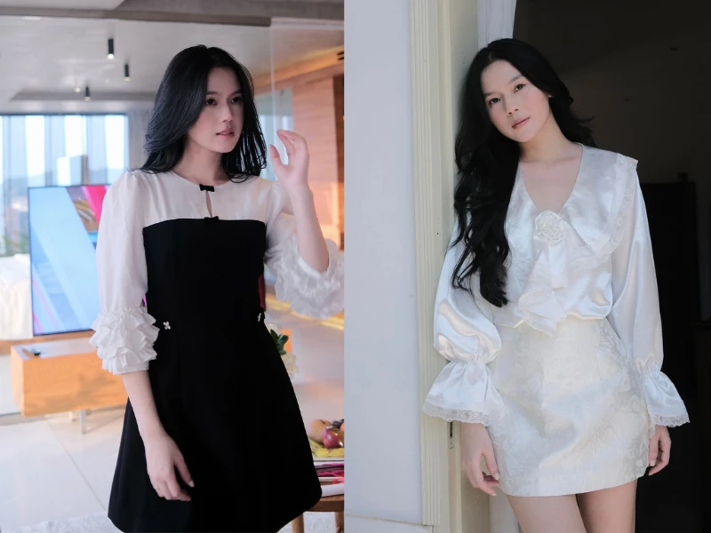 Vợ Thành Chung nhan sắc ngọt ngào tiểu thư, mặt mộc vẫn cuốn hút