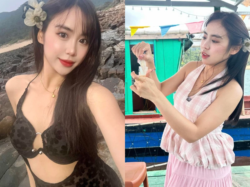 Cô gái Lào nổi tiếng ở Việt Nam lần đầu diện bikini khoe dáng