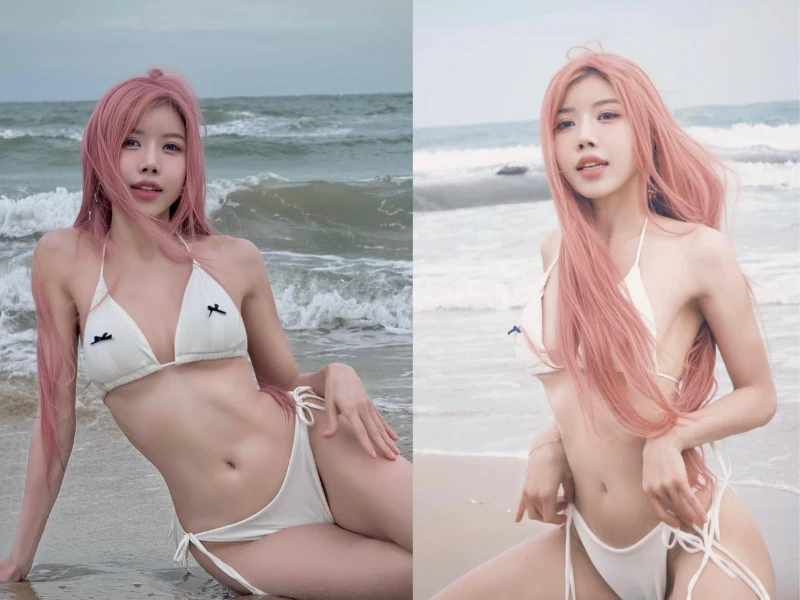 Chị đẹp Trang Pháp thả dáng “cực gắt” với bikini hai mảnh nhỏ xíu