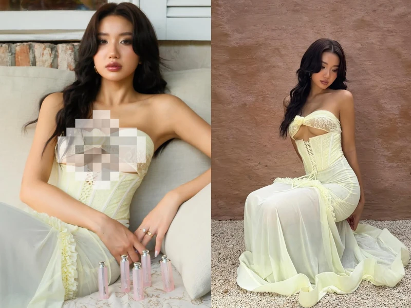 Diện outfit hở chân ngực, Huyền 2k4 phô diễn body cực nuột