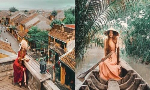 Hot girl “cô gái tóc mây” đẹp mê hồn khi check in ở Việt Nam 