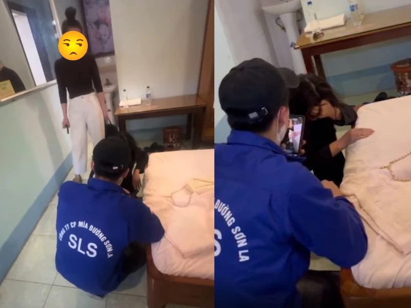 MXH xôn xao video chồng bắt gặp vợ ngoại tình trong nhà nghỉ 
