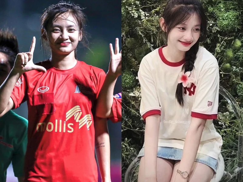 Nữ cầu thủ 2007 tên độc lạ gây sốt nhờ vẻ ngoài xinh xắn