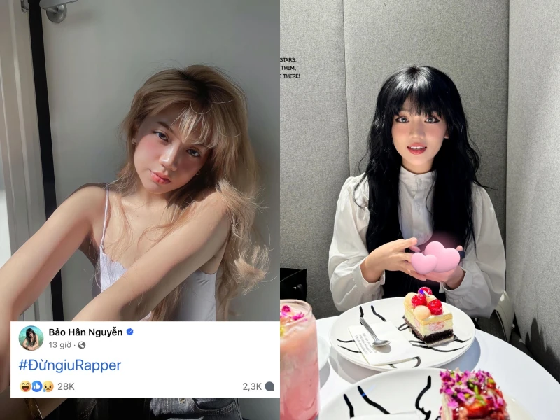 “Hot girl Lâm Đồng” Bảo Hân Helia gây bão với hashtag “#ĐừngiuRapper”