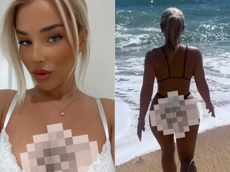 Nữ cầu thủ mặc như không thả dáng nóng bỏng bên bờ biển