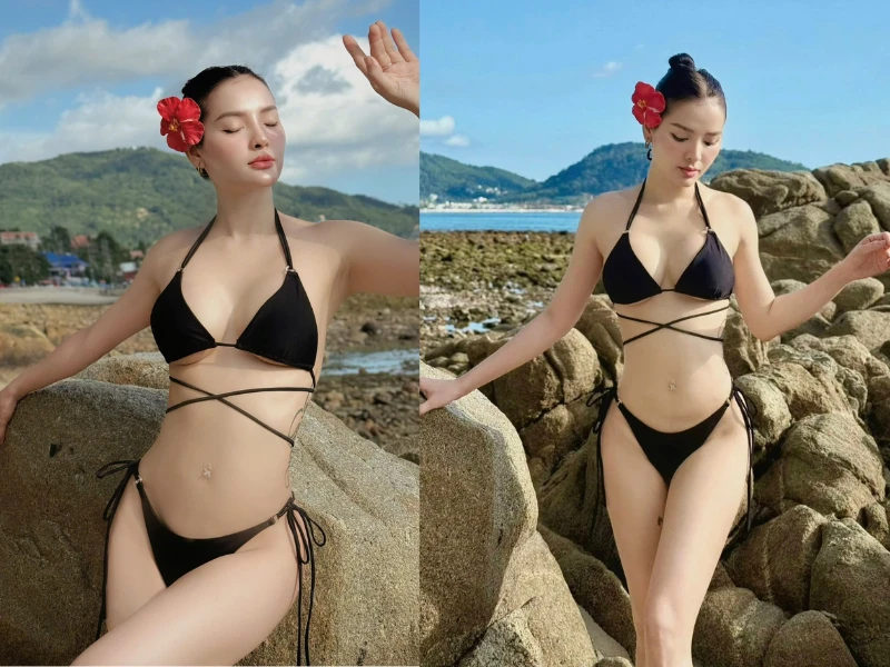 Phương Trinh Jolie “đốt cháy” MXH với loạt ảnh bikini nóng bỏng trên biển