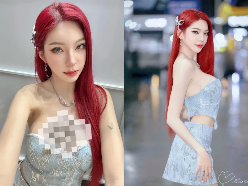 Nàng mẫu xe hơi “đánh úp” fan với giao diện “cực cháy“