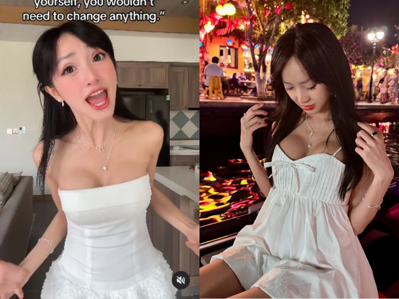 Sau thẩm mỹ vòng một, Tiktoker Clara Đào tích cực khoe hình ảnh mới
