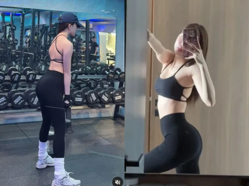 Thiều Bảo Trâm khoe khoảnh khắc chăm chỉ “độ body” ở phòng tập