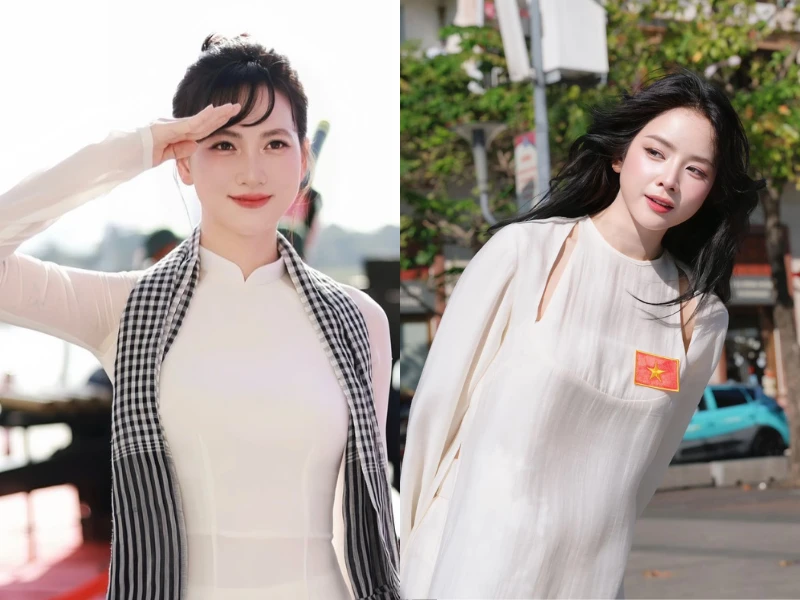 Loạt gái xinh diện áo dài mừng Đại lễ 30/4 gây bão mạng