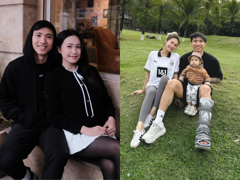 Đoàn Văn Hậu tận hưởng bên gia đình