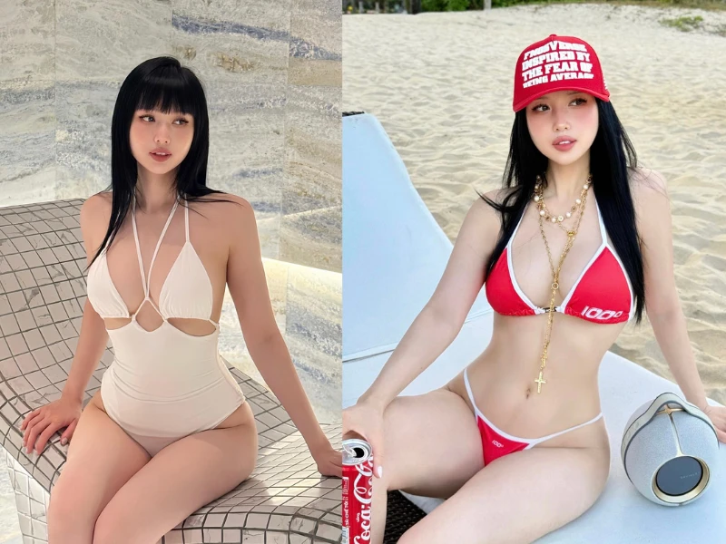 Đệ nhất hot girl Hà Thành chăm chỉ diện bikini khoe dáng tuổi U40