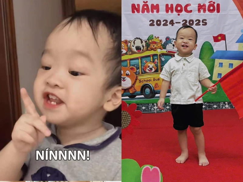 Em bé viral nhất cõi mạng hút 16 triệu view bởi 1 từ “nín“
