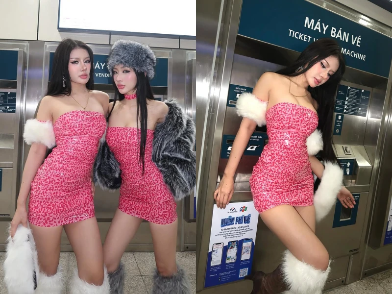 “Thánh nữ lắc hông” Xuân Ca khoe dáng ở Metro Bến Thành Suối Tiên