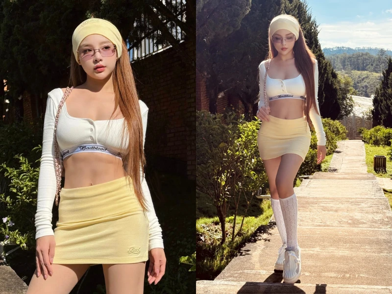 Huyền Baby hóa “búp bê sống” giữa Đà Lạt, visual lấn át thiên nhiên