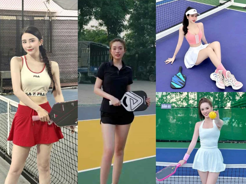 Sân Pickleball nơi nóng nhất lúc này, quy tụ dàn gái xinh “đỉnh chóp“