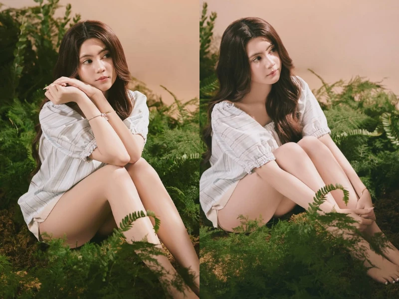 Con gái Quyền Linh khoe chân dài với mốt giấu quần