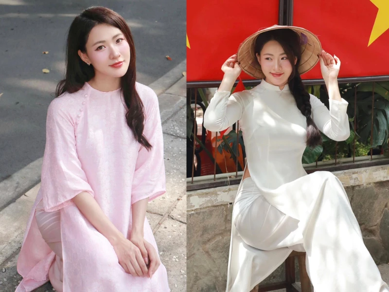 Hot girl Hải Phòng diện áo dài khoe nét đẹp dịu dàng