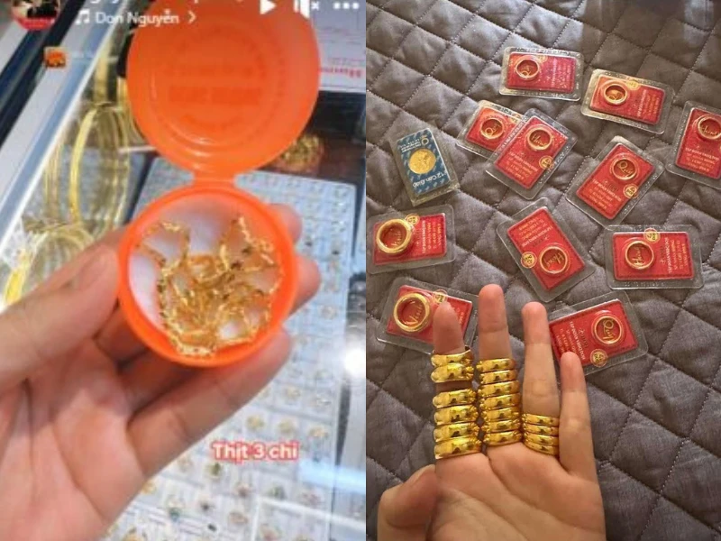 Giới trẻ hào hứng khoe thành quả ngày vía Thần Tài