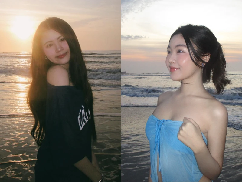 Cùng khoe ảnh đi biển, 2 con gái Quyền Linh đối lập phong cách 