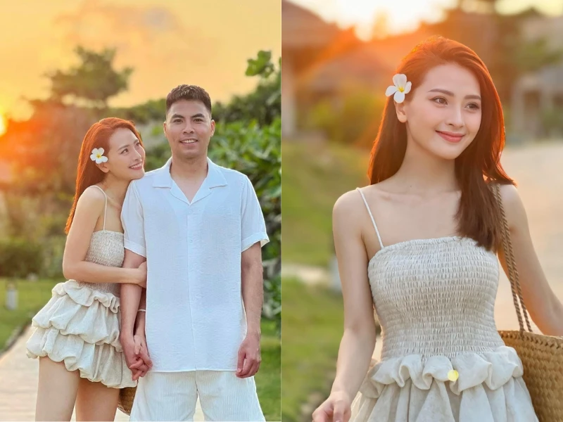 MC Huyền Trang VTV tung ảnh tình tứ với bạn trai cầu thủ