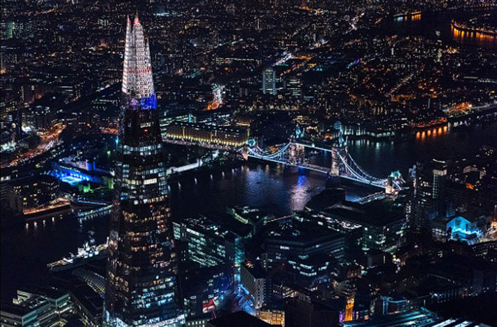 Tòa nhà cao nhất Vương quốc Anh The Shard 95 tầng.