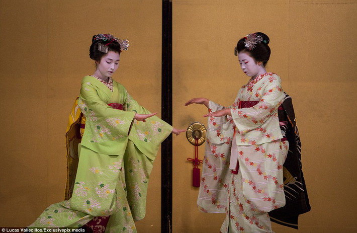 Các geisha tập sự phải mất nhiều năm ròng học múa và sử dụng các nhạc cụ cũng như các kĩ năng khác để hội tụ đủ tiêu chuẩn làm một geiko.