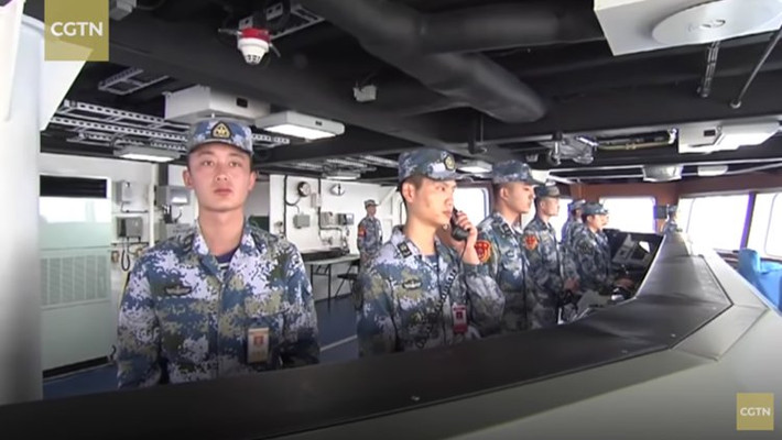Bên trong tháp chỉ huy của tàu sân bay Sơn Đông. Nguồn ảnh: CCTN.