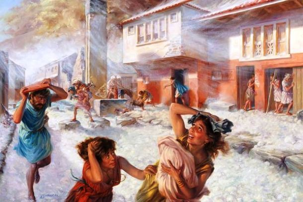 Khi khai quật một ngôi nhà, Emmerson còn phát hiện một bể nước lưu trữ nước giữa hai hố chứa mảnh vỡ của gốm, thực phẩm như xương động vật, hạt nho và ô-liu. Cho thấy nó giống như một nhà ăn.