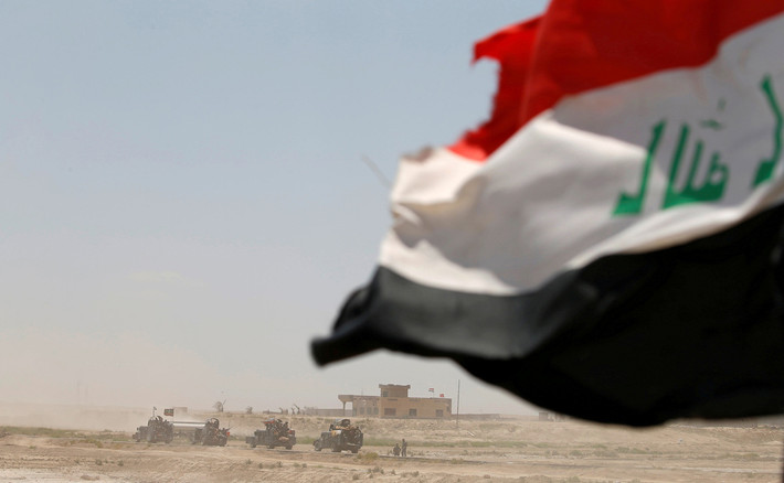 Lực lượng Iraq tập kết gần Fallujah ngày 31/5.