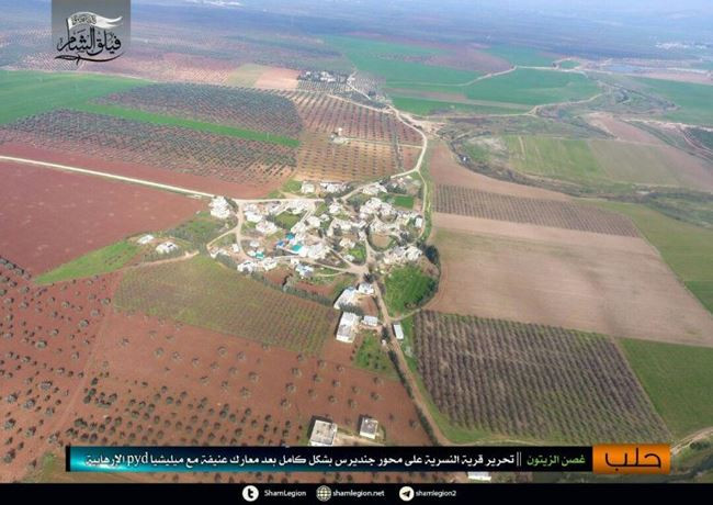 Truyền thông ủng hộ “đối lập” Syria thông báo, lực lượng FSA do chính quyền Ankara hậu thuẫn chiếm được các làng Orta Cakalli, Juqali Wastani và Soldujuk thuộc quận Sheikh al-Hadid phía bắc Jandaris.