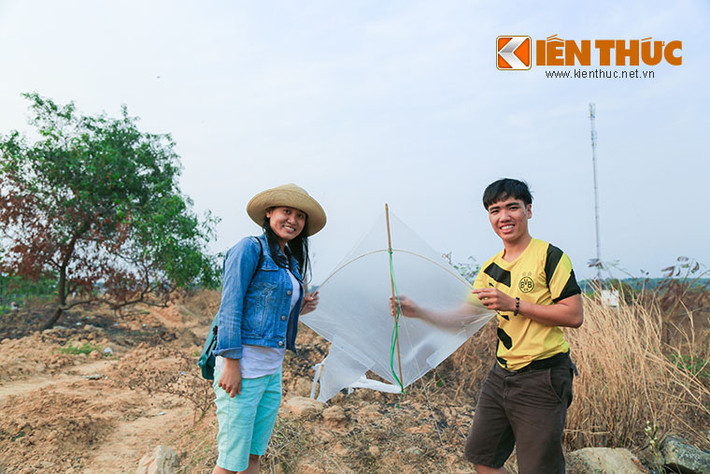 Một con diều làm bằng thủ công của các bạn sinh viên.