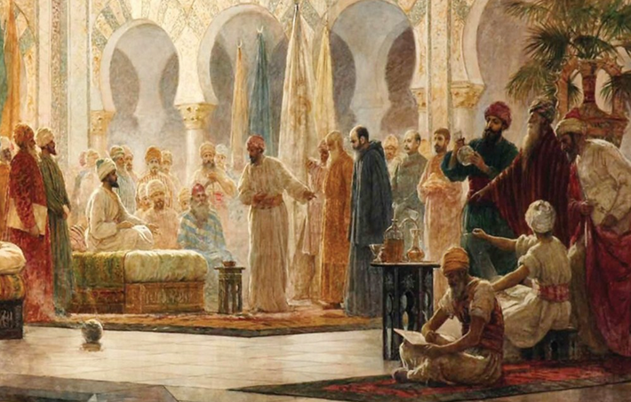 Thời kỳ hoàng kim của Hồi giáo bắt đầu với việc khánh thành Nhà trí tuệ ở Baghdad, nơi các học giả từ khắp nơi trên thế giới được ủy nhiệm thu thập và dịch tất cả các kiến thức cổ điển sang ngôn ngữ Ả Rập.