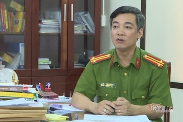 Thượng tá Cao Giang Nam bị tố bảo kê Đường Nhuệ: Ngày 28/4, công an tỉnh Thái Bình cho biết đã quyết định điều động, bổ nhiệm thượng tá Cao Giang Nam – Phó trưởng công an TP Thái Bình đến nhận công tác tại Phòng Tham mưu (PV01) công an tỉnh Thái Bình và giữ chức Phó trưởng phòng Tham mưu công an tỉnh. (Ảnh: Vietnamnet)